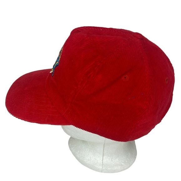 Vintage KSON Country Radios Station Hat San Diego Red Corduroy snap Back Trucker - Picture 3 of 6